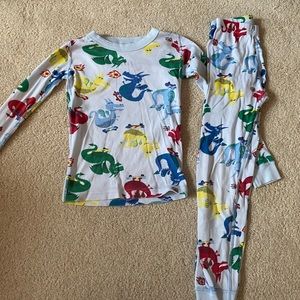 Hanna Andersson Long John Dragon Pajamas 120(6-7)